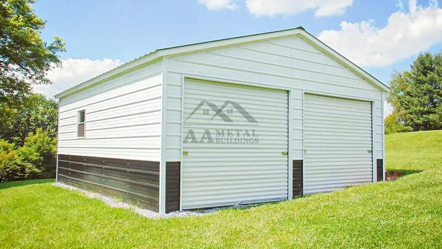 22x25 Vertical Metal Garage Building