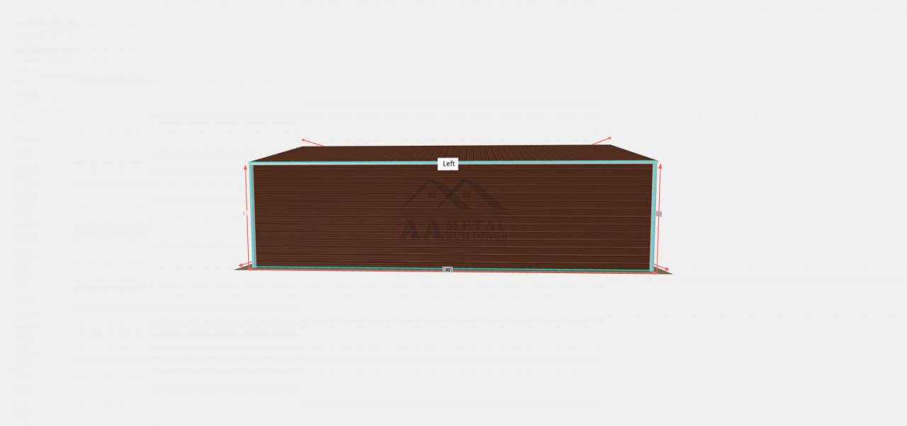 24x40 Vertical Roof Steel Garage
