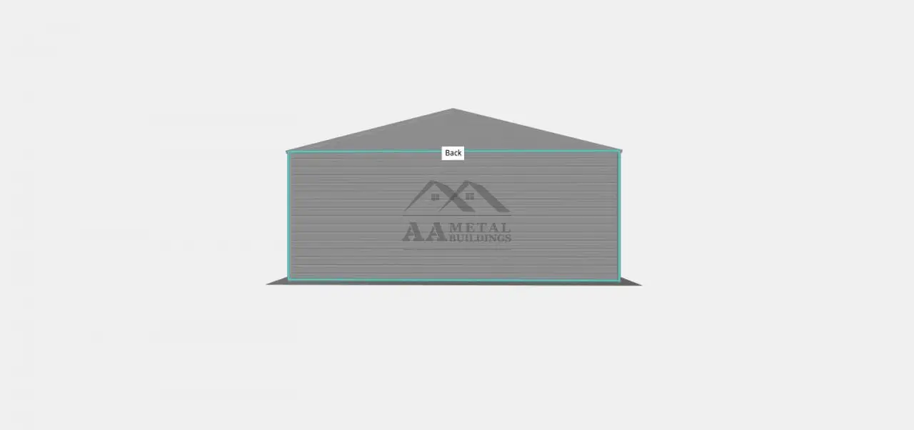 30x50 Vertical Roof Metal Garage