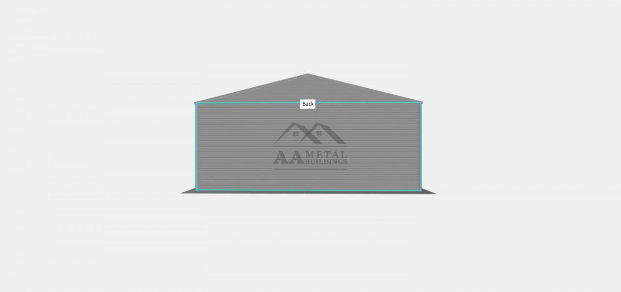 30x50 Vertical Roof Metal Garage