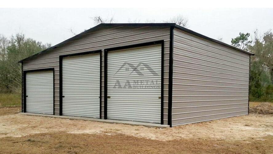 36x30 Metal Garage With Lean-to
