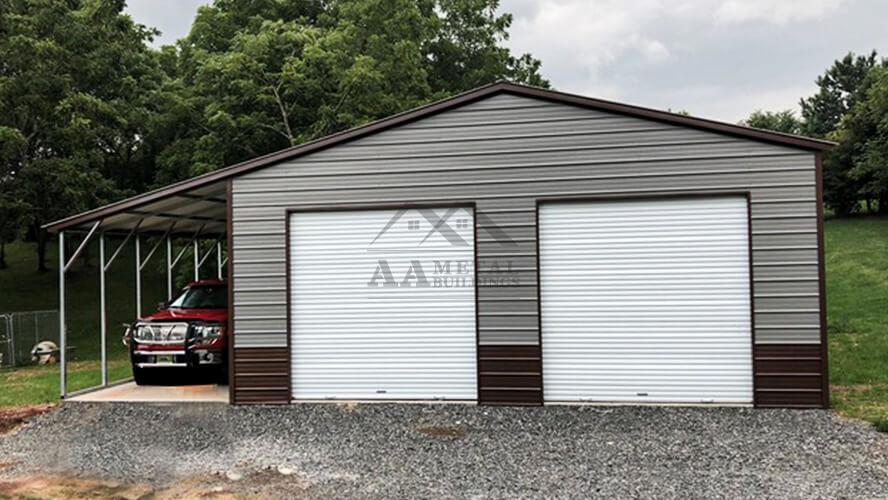 40x35 Vertical Roof Garage