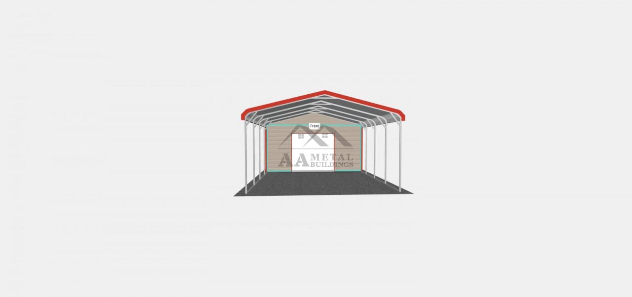 18x30 Carport with Utility Shed