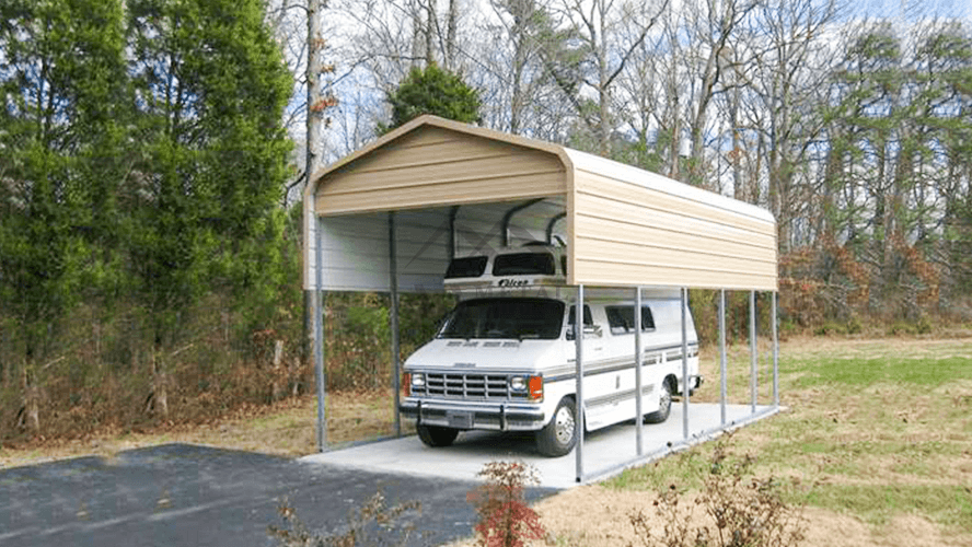 12x25 Regular Roof RV Carport