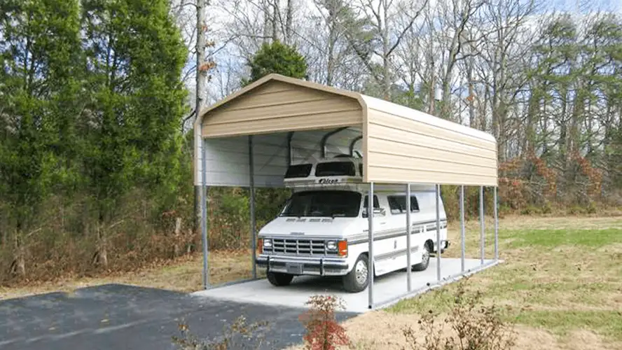 12x25 Regular Roof RV Carport