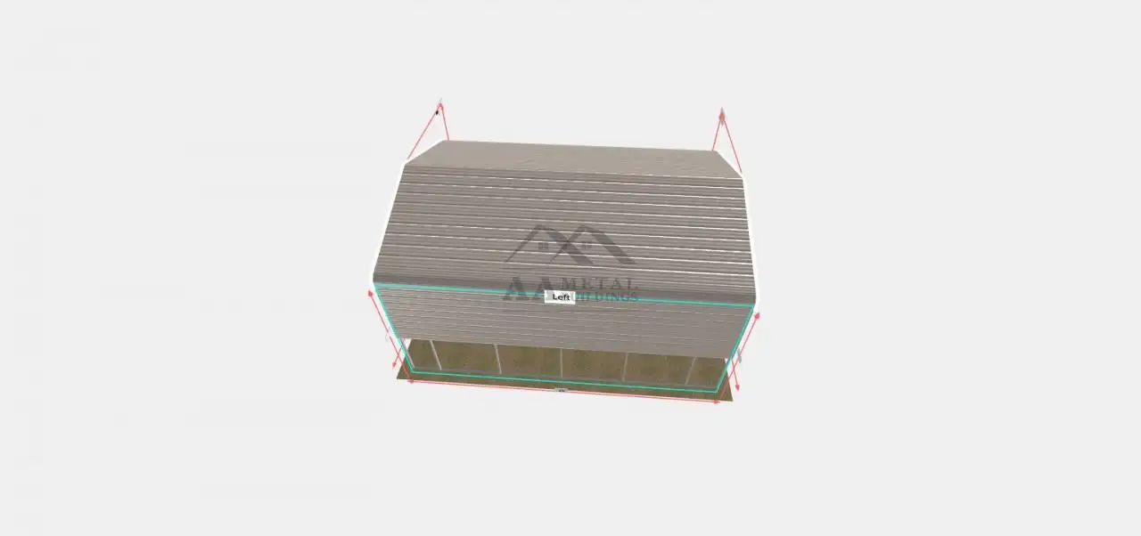 18x25 Regular Roof Style Carport