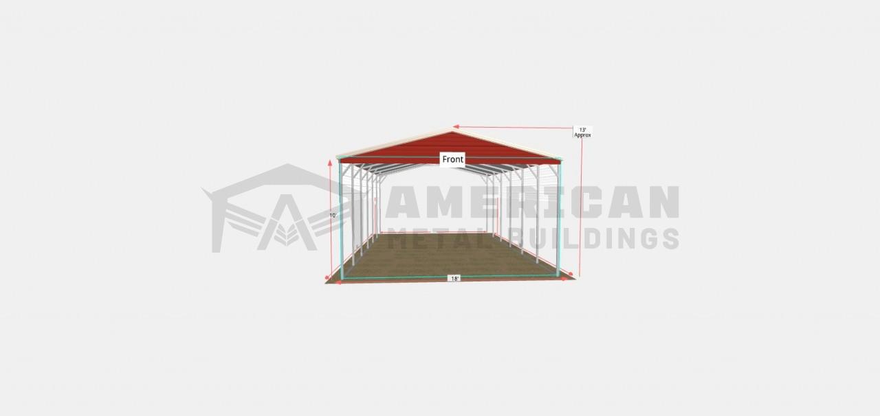 18x30 Steel Storage Carport