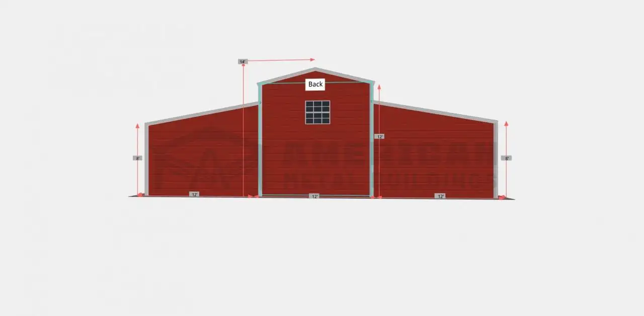 36x26 Red Barn Building