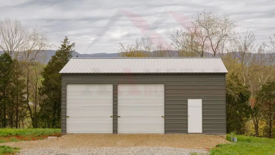 24x36x12 Vertical Roof Garage