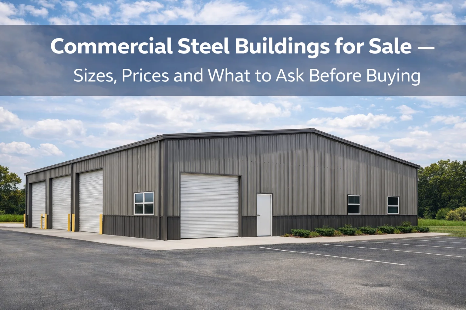 Commercial Steel Buildings for Sale — Sizes, Prices and What to Ask Before Buying Commercial Steel Buildings for Sale — Sizes, Prices and What to Ask Before Buying
