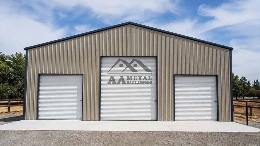 50x60x18 Metal Garage 52’ – 60’ Wide Metal Buildings